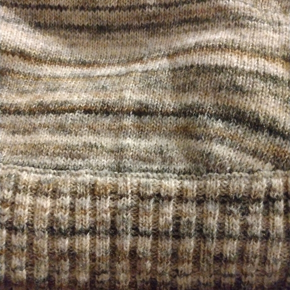 Leo & Nicole Wool (7%) Blend Sweater Poncho BoHo Hippie Earthy Colors Size S - Picture 4 of 10